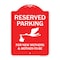 Signmission Reserved Parking For New Mothers & Mothers To-be Heavy-Gauge Aluminum Sign, 24" x 18", RW-1824-9762 A-DES-RW-1824-9762 - alternate 1
